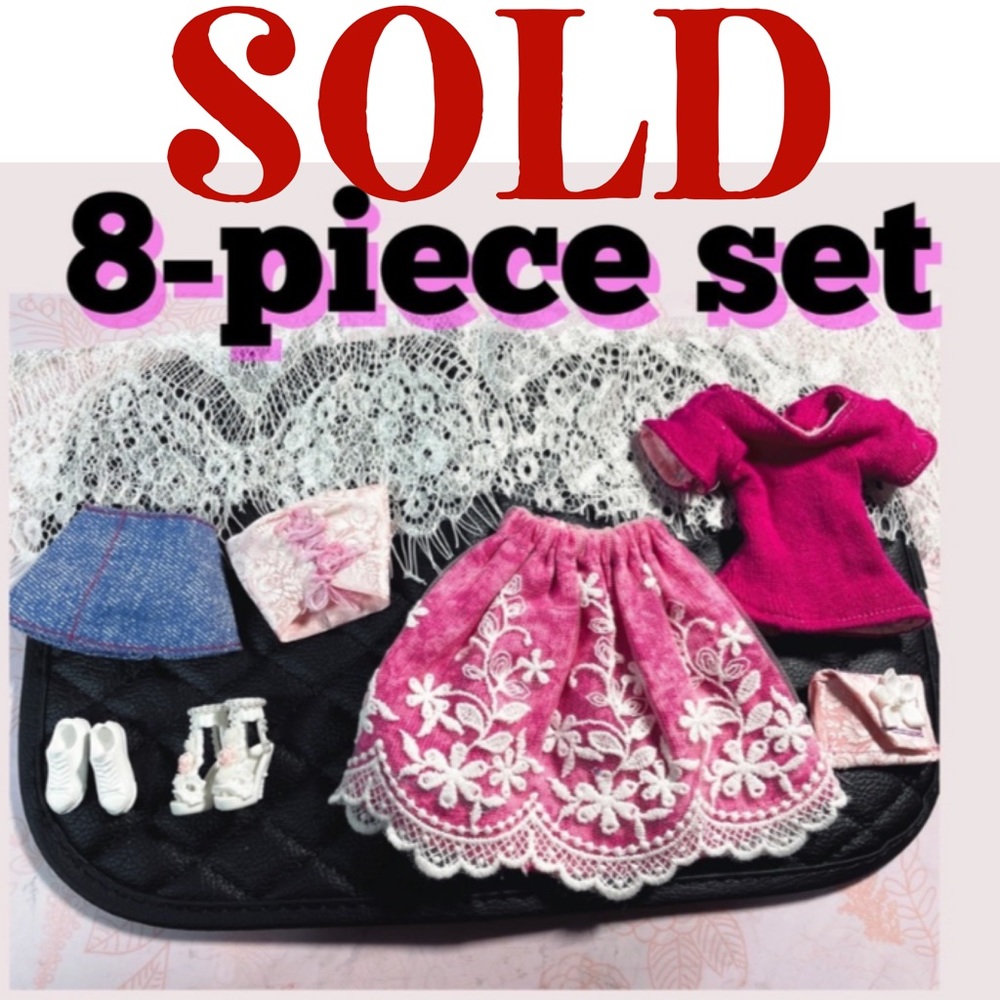 SOLD Custom Barbie Fashion Spring/Summer 8-Piece Set